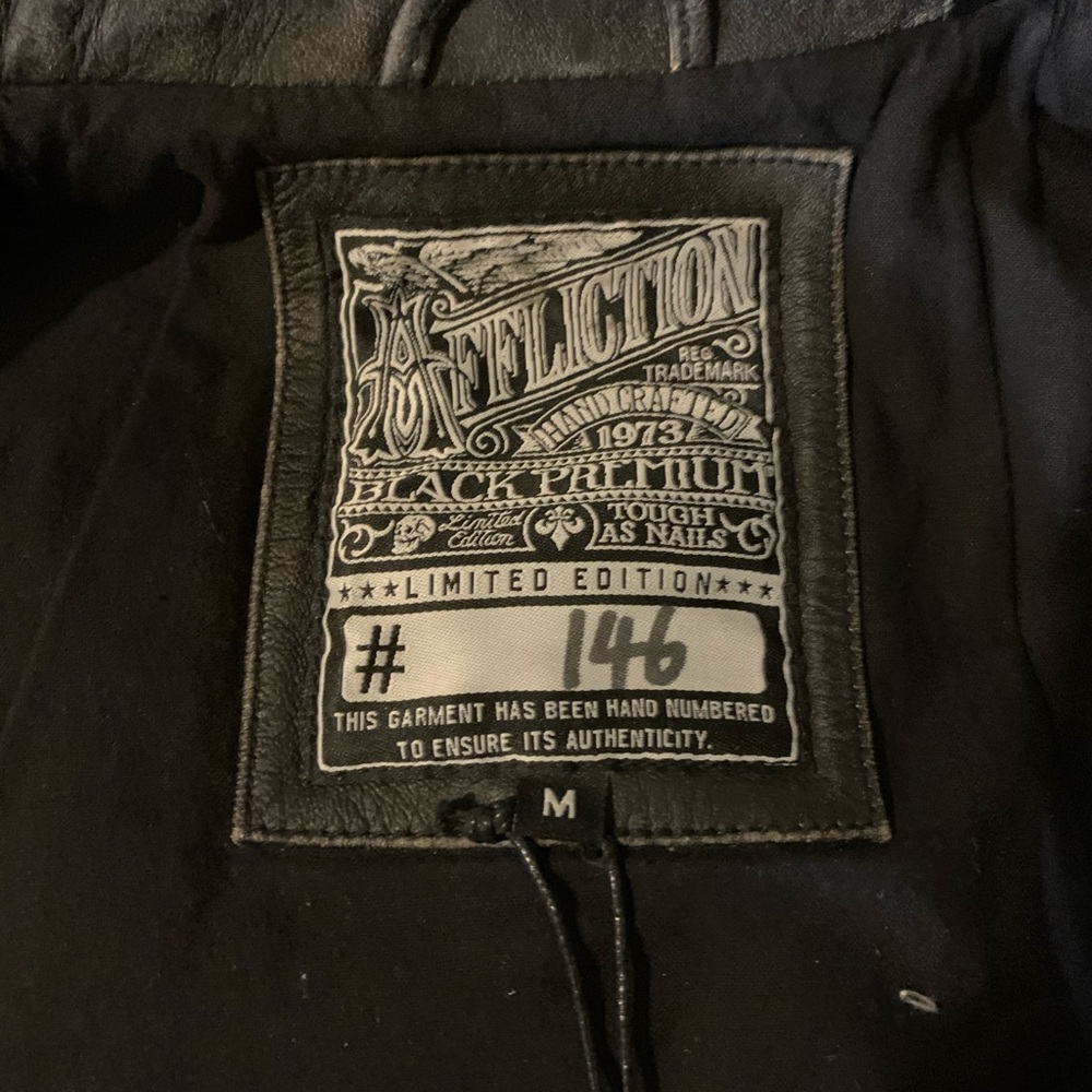 Brand new affliction leather jacket! - Picture 2 of 8